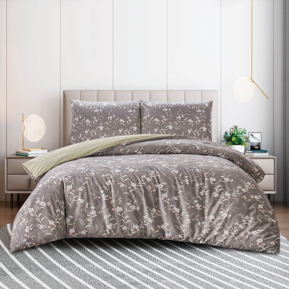 Комплект постільної білизни Charlotte 1,5 сірий La Nuit