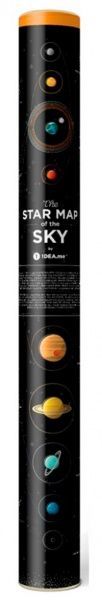 Скретч-карта 1DEA.me Star map of the sky (англ.)