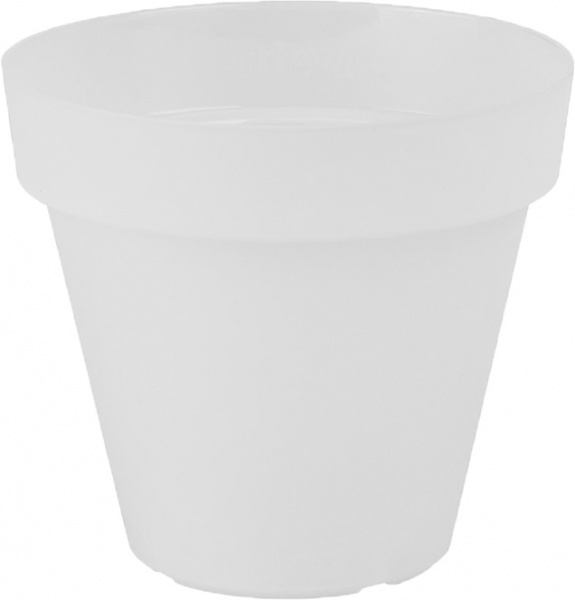 Горшок пластиковый Artevasi Capri Pot круглый 87л белый 