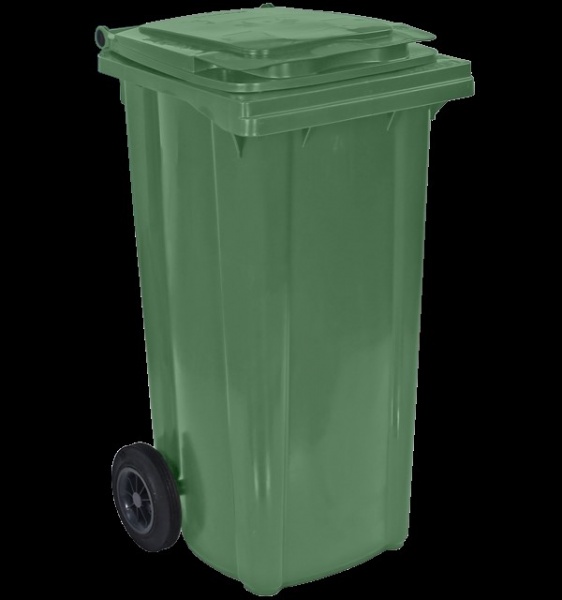 Контейнер Plastik Gogic для збору та зберігання твердих побутових відходів Преміум 120 л сірий