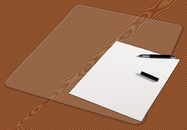 Підкладка для письма прозора 648x509 мм