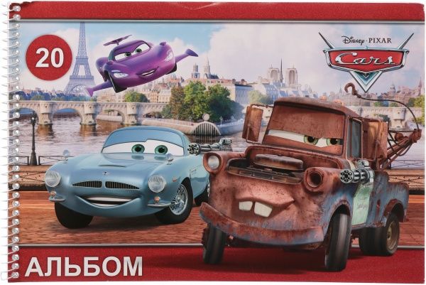 Альбом для рисования Cars № 3 А4 20 листов Ц630005У Мицар+