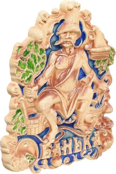 Панно декоративное Наш шлях Харизматичный банщик 375х460х30 мм