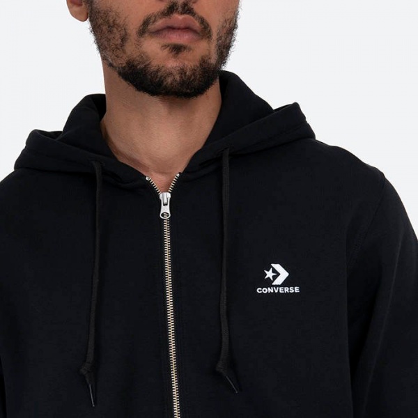 Джемпер Converse Embroidered Star Chevron Full Zip Hoodie BB 10019922-A01 р. XL черный
