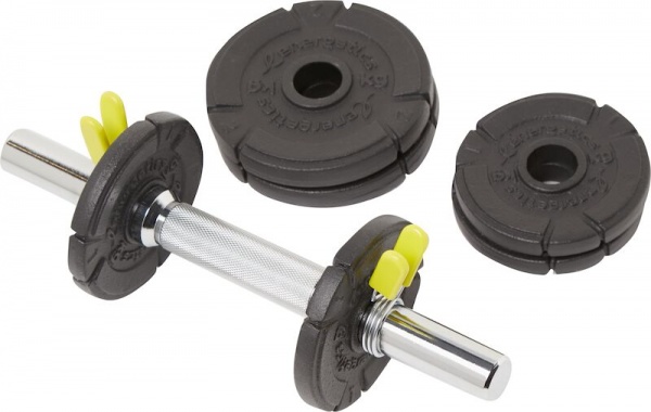 Гантель Energetics 410652-050 Cast Iron Set 10 кг чорний 