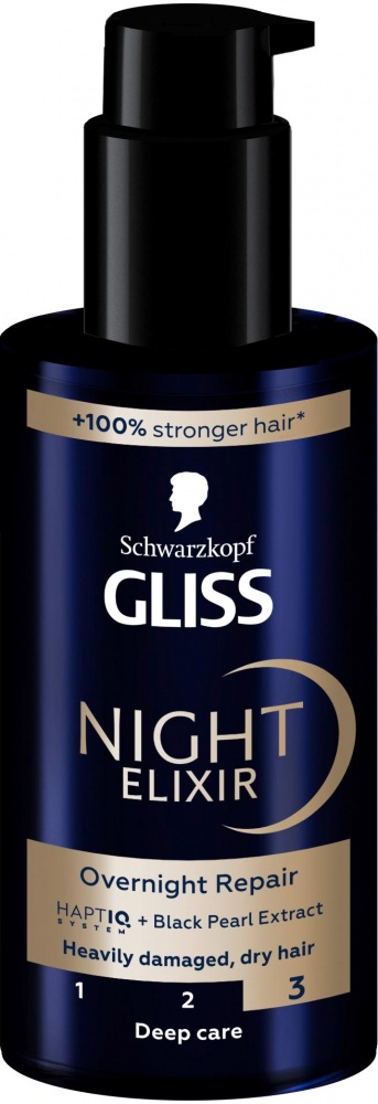 Масло-сыворотка GLISS для тонких и ослабленных волос Night Elixir 100 мл