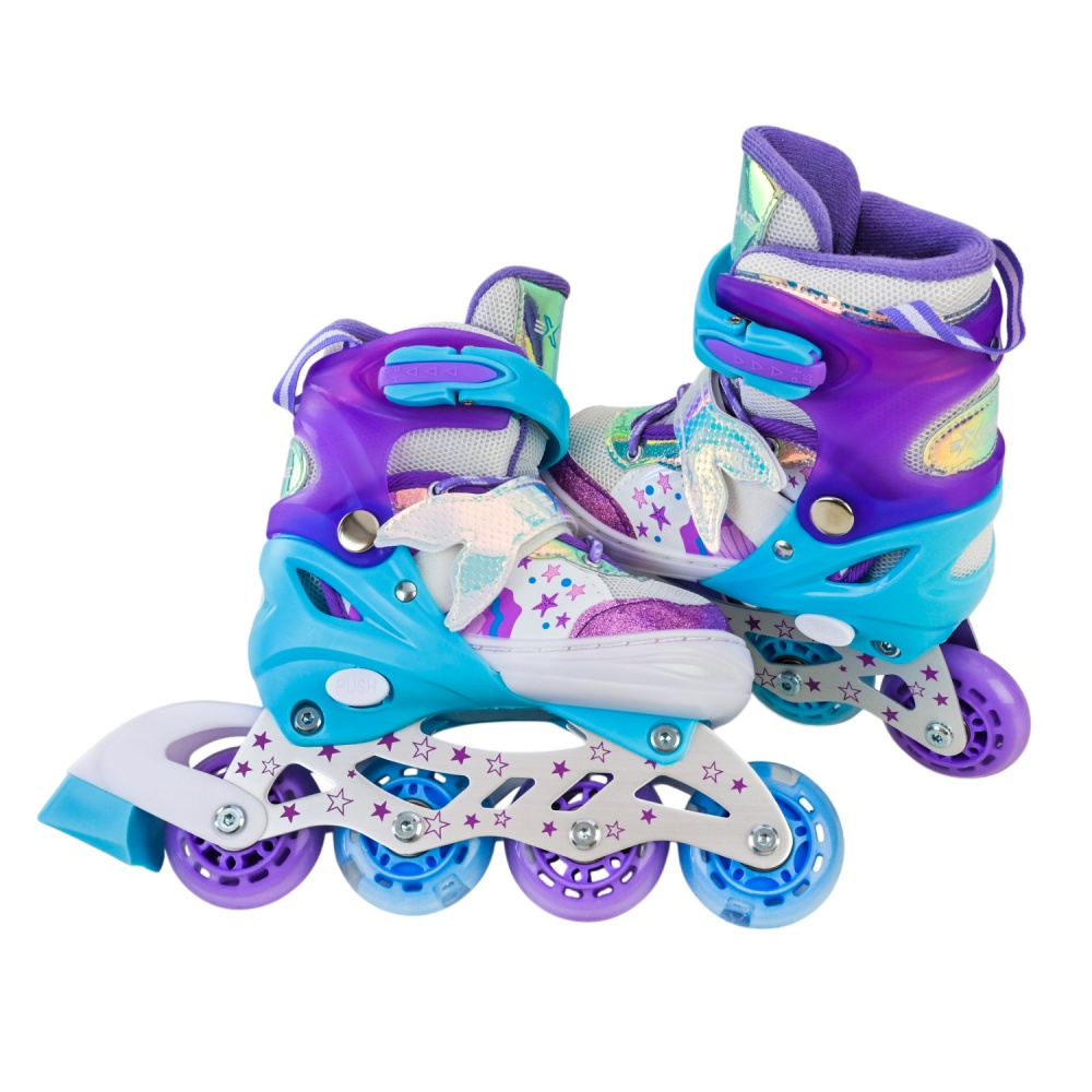 Роликовые коньки Shantou Extreme Motion RL25433 р. 30-33 фиолетовый