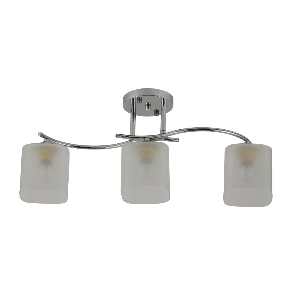 Люстра Miorro Lorenza 580х120х240 мм метал/скло 3x40 Вт E27 хром 51-311-110