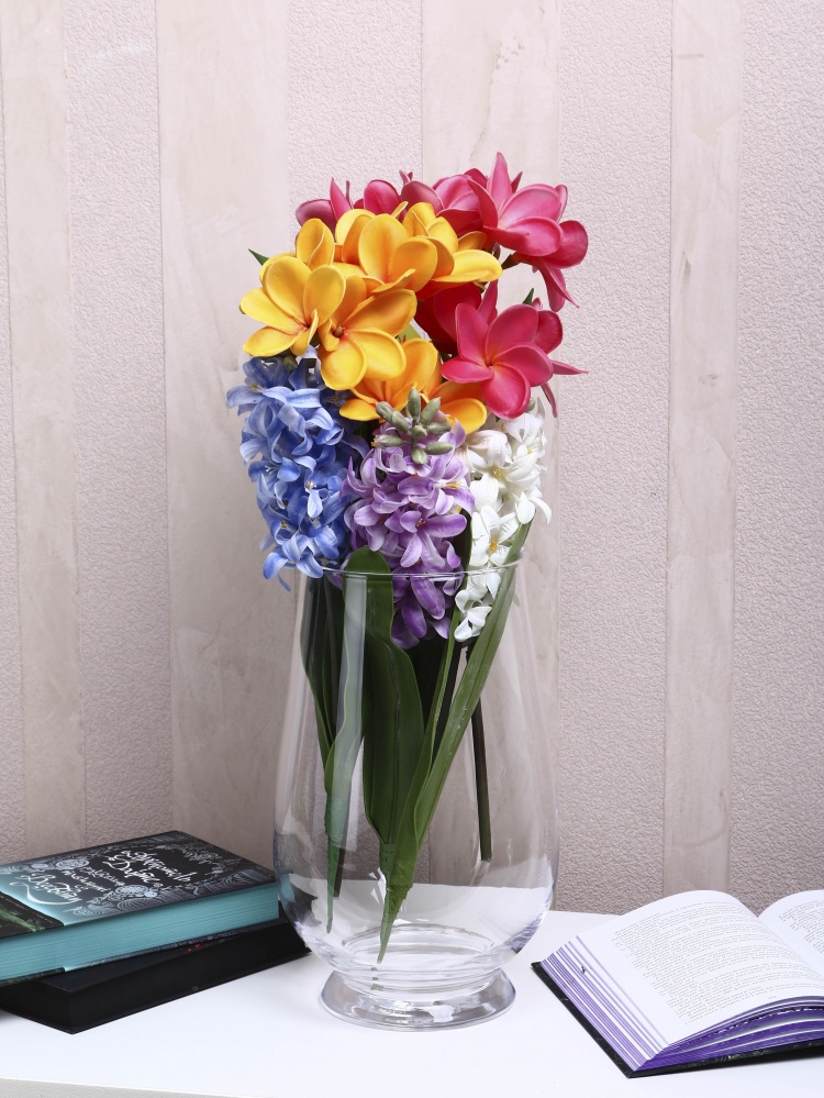 Ваза скляна Wrzesniak Glassworks Mira 30 см прозора 17-1264E