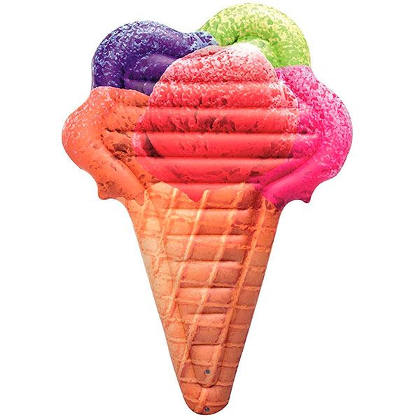 Матрас надувной Bestway 188х130 см Ice Cream коричневый