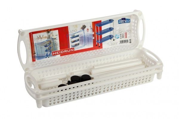 Этажерка пластиковая Heidrun 1562 Baskets 3 яруса 610x180x600 мм белый