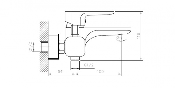 Смеситель для ванны Koller Pool Trend (TR0100)