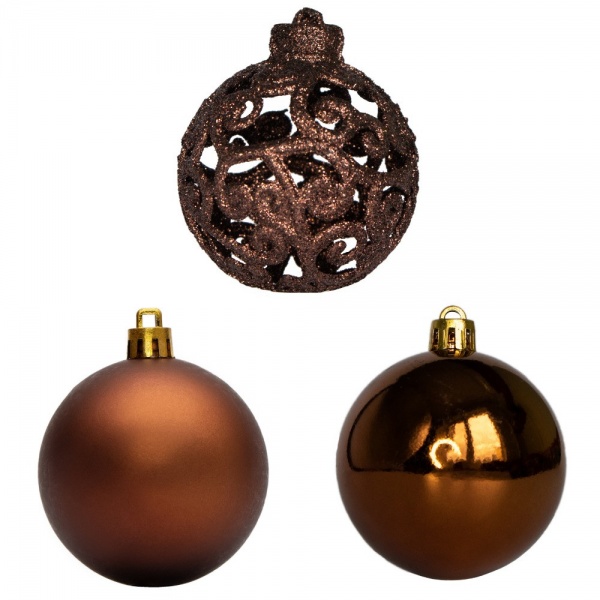 Набор елочных шаров Девилон 251741 d60 мм 6 шт./уп. 