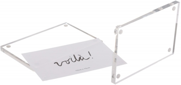 Рамка для фото Voila! 1 фото 10x15 см прозорий 