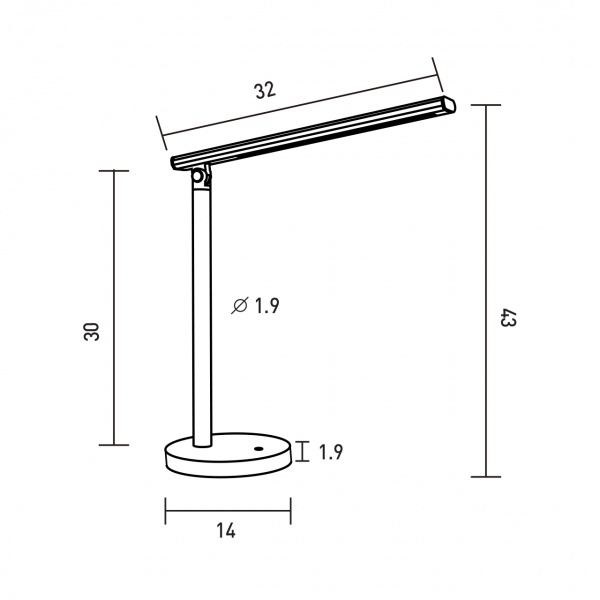 Настольная лампа Eurolamp SMART N2 dimmable 7 Вт белый LED-TLD2-7W(white) 