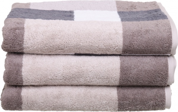 Полотенце махровое Mosaic 80x150 см песочный Cawo 