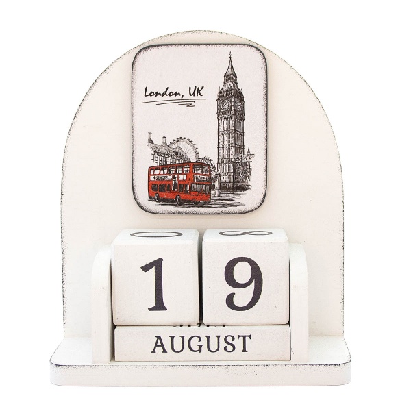Календар настільний GrayCat London UK червоний автобус 16х14