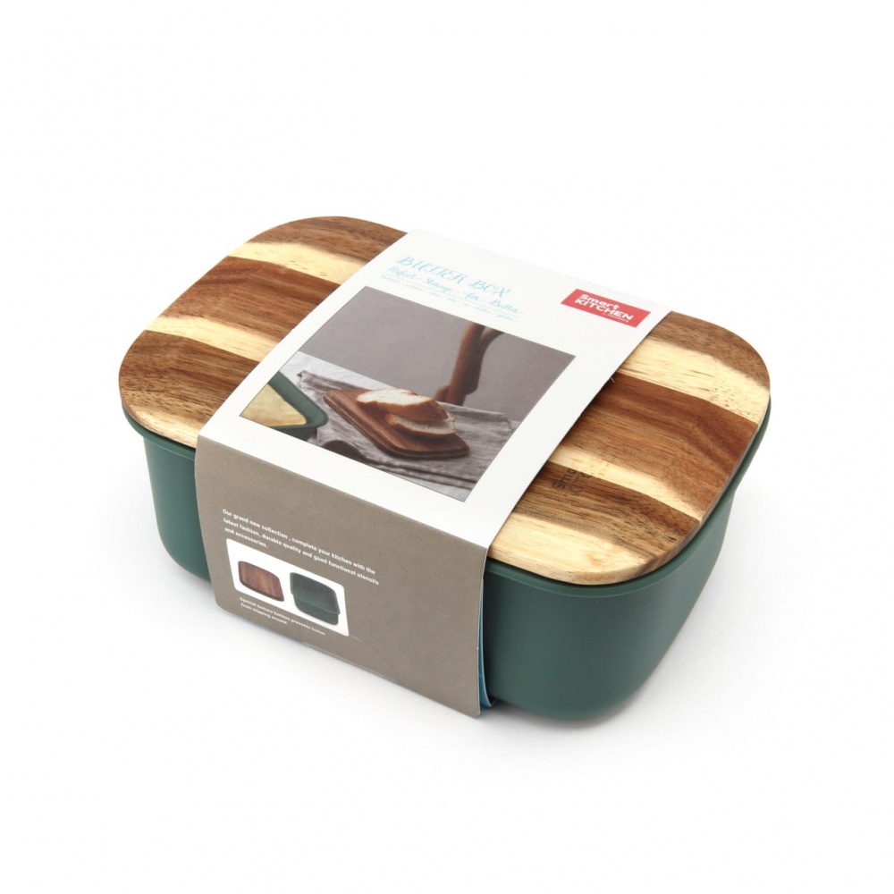 Масленка с крышкой Smart Kitchen by Flamberg Duck green 16,6х11,7х6,8 см