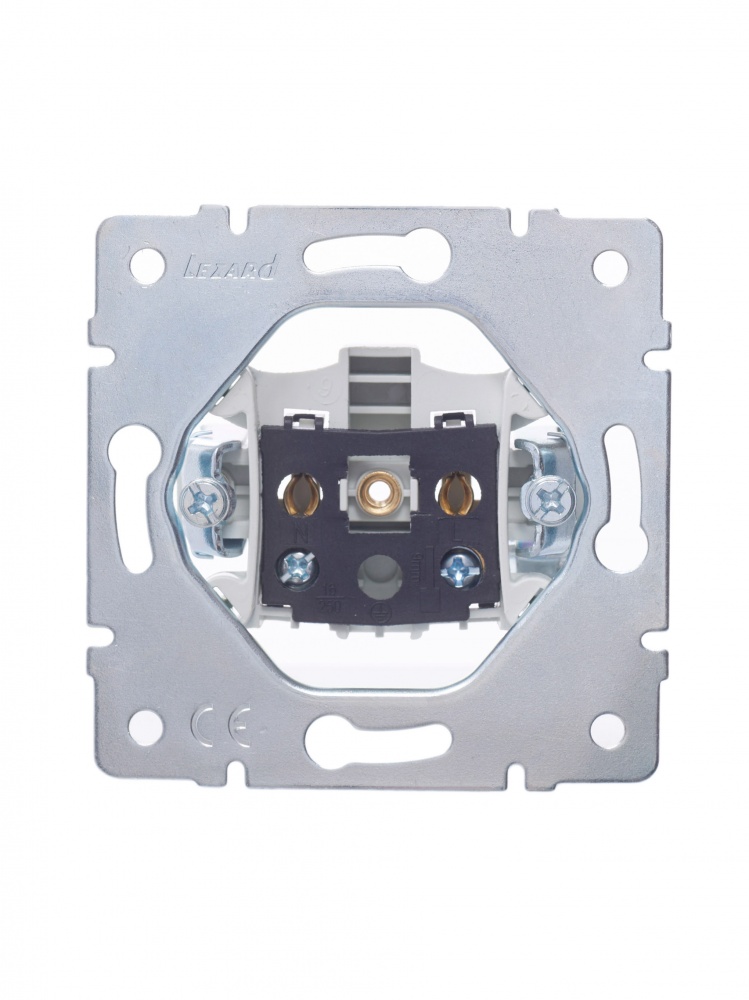 Розетка 1 без заземлення Lezard Vesna IP20 білий 742-0288-121B