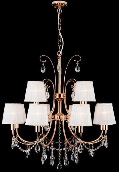 Люстра підвісна Strotskis Emiliana 12x40 Вт E14 білий/золото 10087/12 