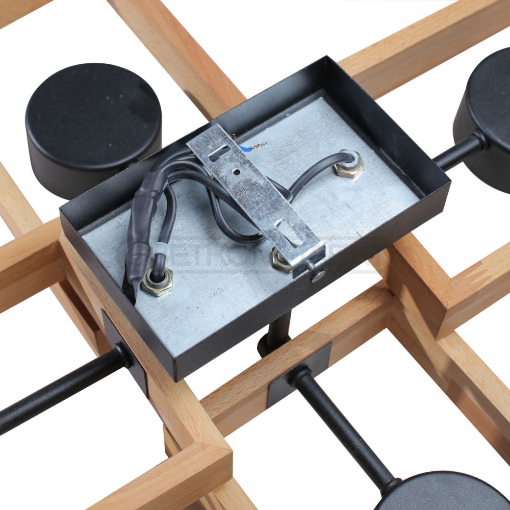 Люстра потолочная LIGHT SET KARPATY 4xGX53 черный