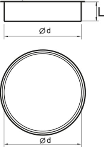 Заглушка Вентс внутренняя Спировент 125