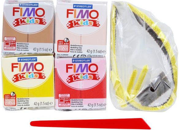 Набір пластики Fimo Мавпочка і жираф 4 кольори 42 г 