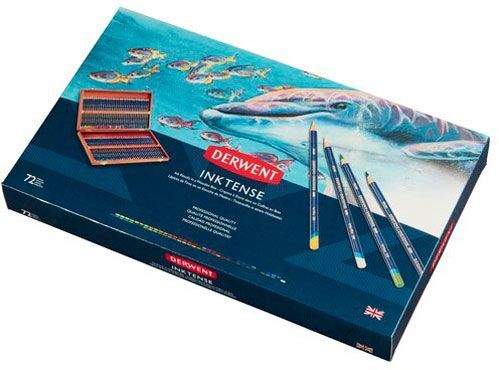 Набір чорнильних олівців Inktense 72 кольори Derwent