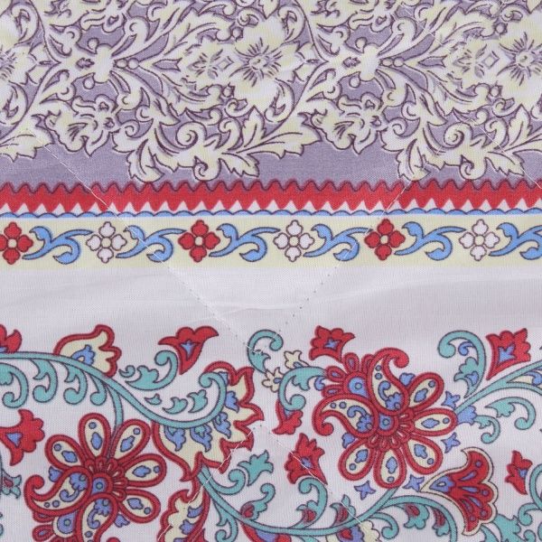 Покрывало стеганое Пэчворк 2409 140x215 см голубой/розовый 