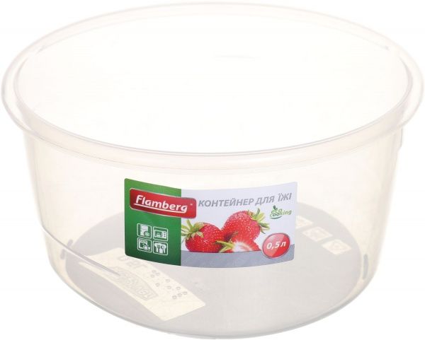 Контейнер для хранения 500 мл красный Flamberg