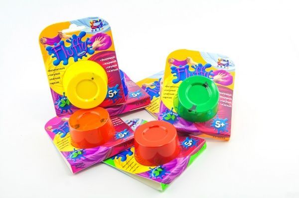 Лизун-антистресс OKTO Флаффи в стакане с приложением 45 г 81000