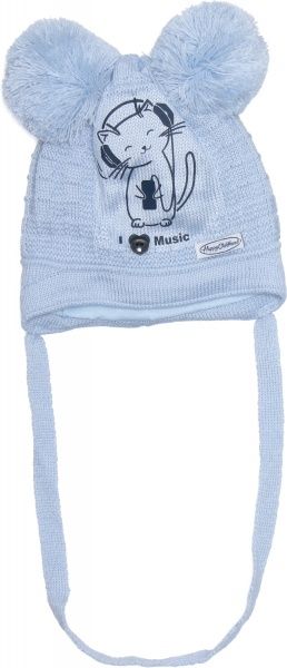 Шапочка дитяча для хлопчика Luna Kids р.42 блакитний 2213 