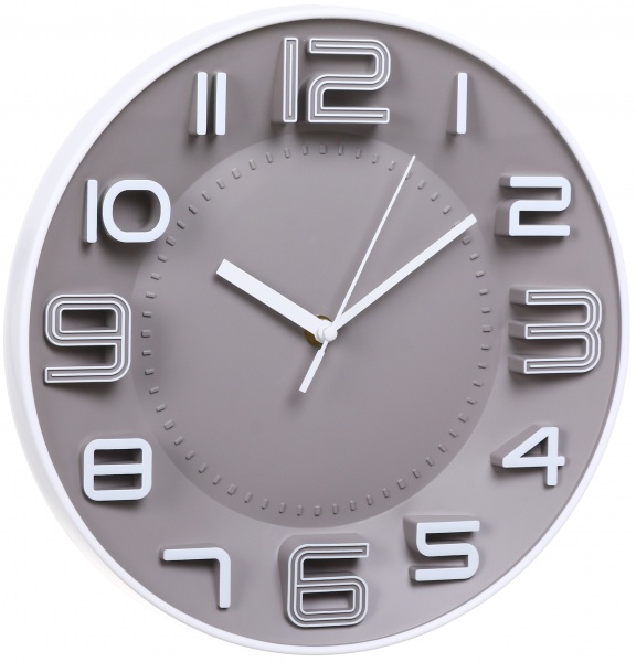 Часы настенные Pastel Collection 28x28x3,9 см серый