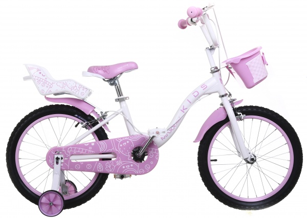 Велосипед дитячий MaxxPro kids 18” 85% SKD рожевий RSD-CB-10 