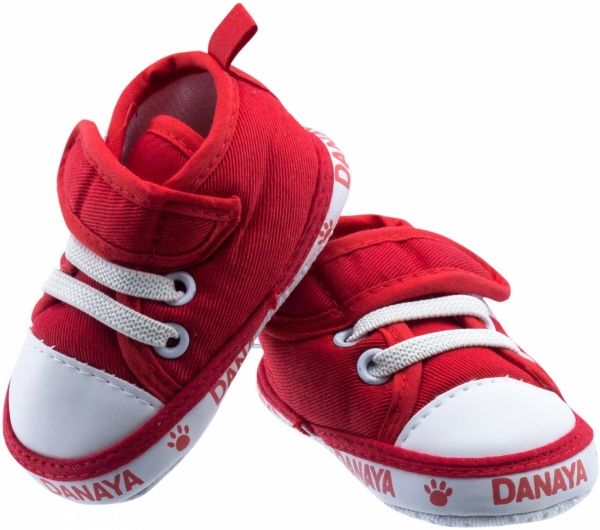 Пінетки дитячі Danaya K09-B0004 р.18 червоний із білим 