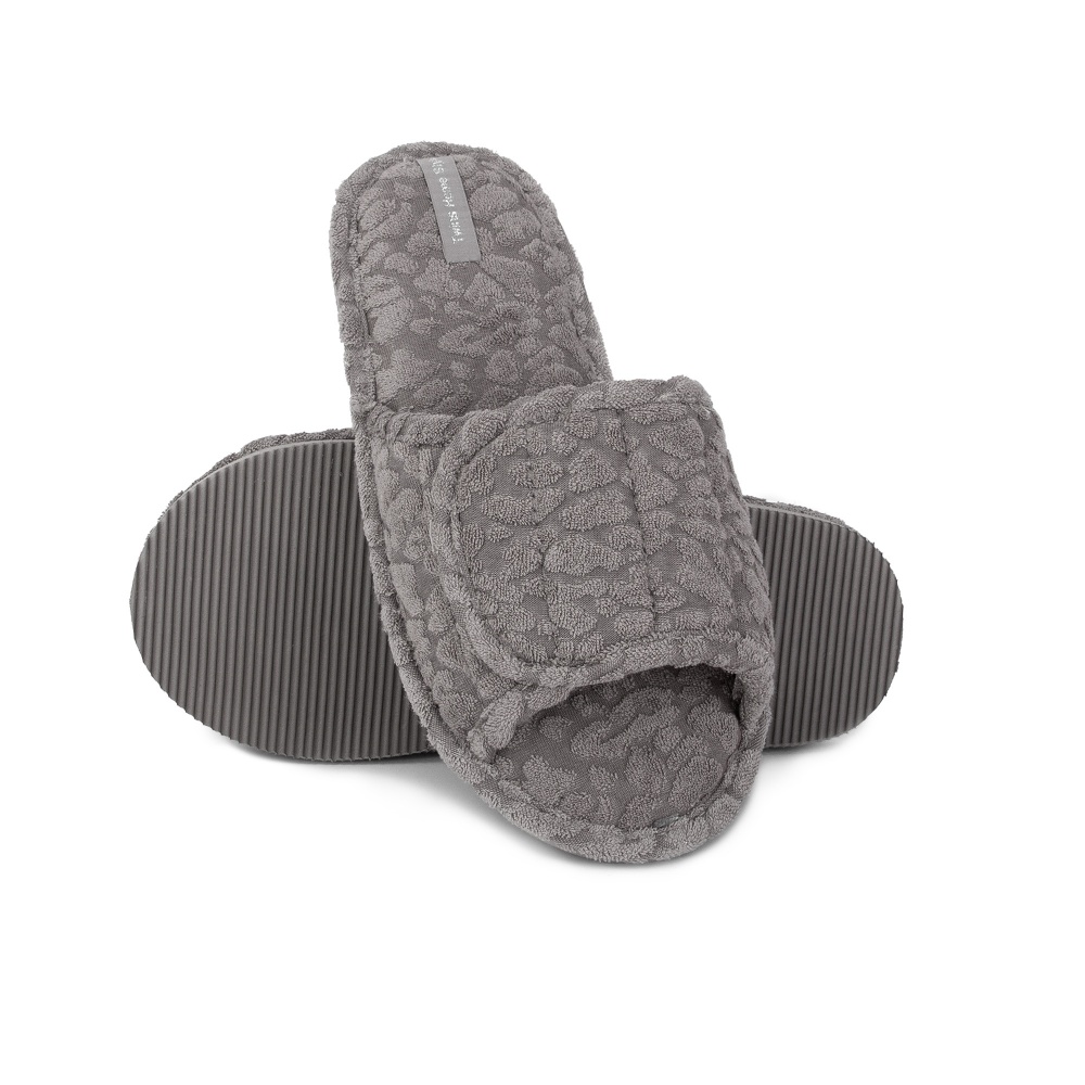 Тапки домашние Twins HS-VL махровые ANNA 13972 р.40 серый