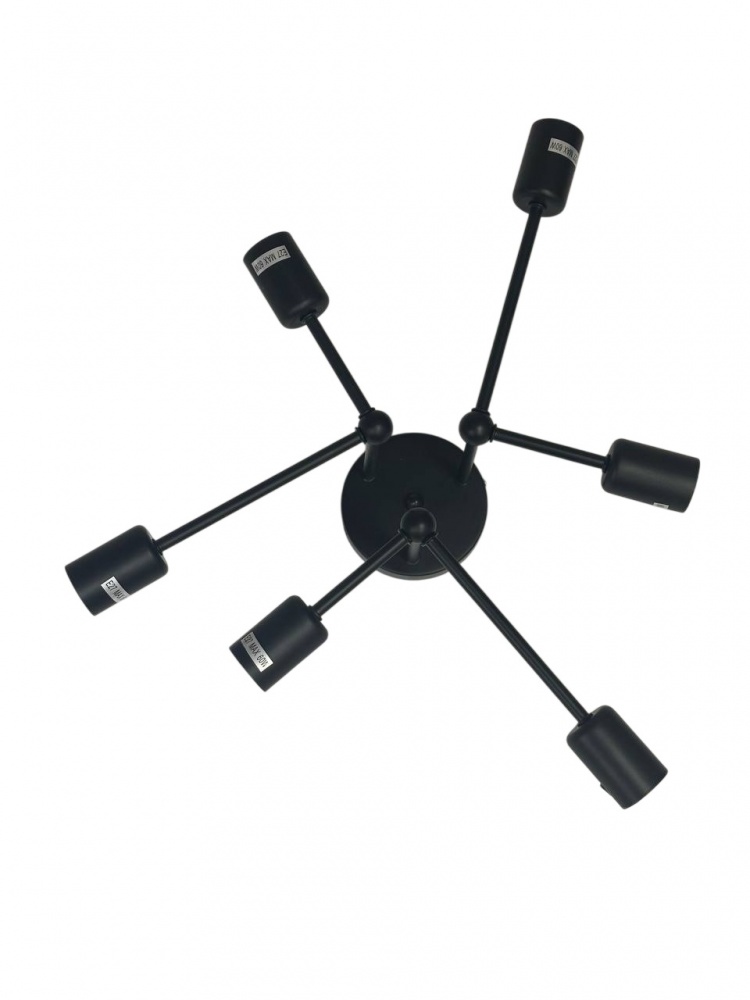 Люстра ELIOS 6x5 Вт E27 чорний DL1017
