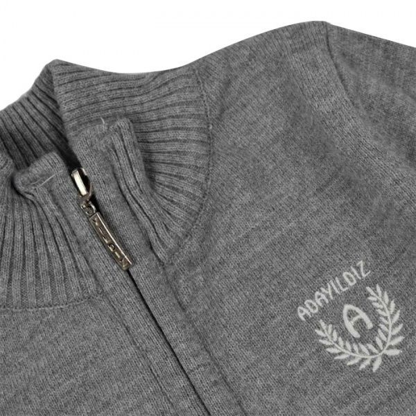 Кофта на молнии р.152 серый 1658 