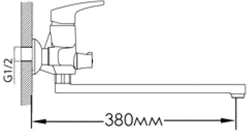 Смеситель для ванны Mixxen Поло MXAL0304