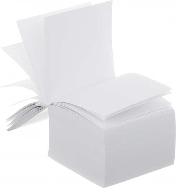 Блок паперу 85х85 мм 800 аркушів білий проклеєний UP! (Underprice)