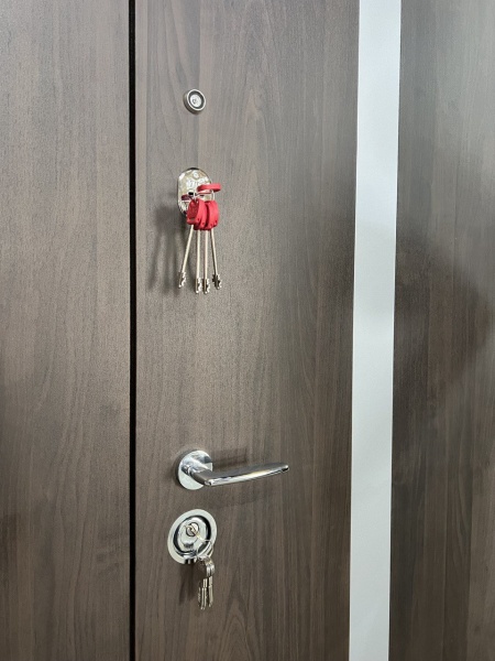 Двері вхідні Мавіс T-10 Lux вишня темна 2050x1200 мм ліві