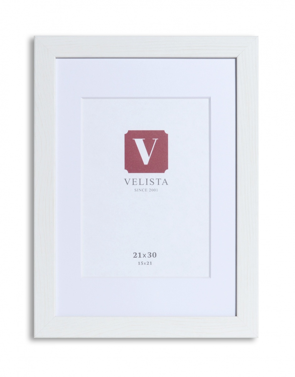 Фоторамка з паспарту Velista 24W-6003v 21х30/15x21 см білий — фото 1