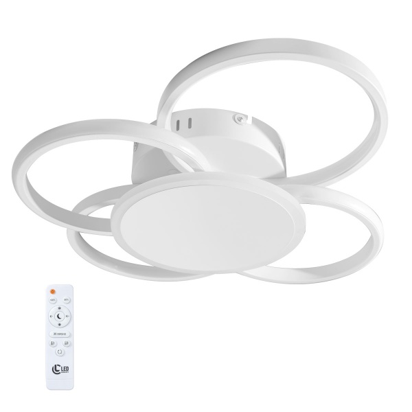 Світильник світлодіодний LED CONCEPT Sutton R 4 з пультом ДК 95 Вт білий 2800-6000-RGB К 