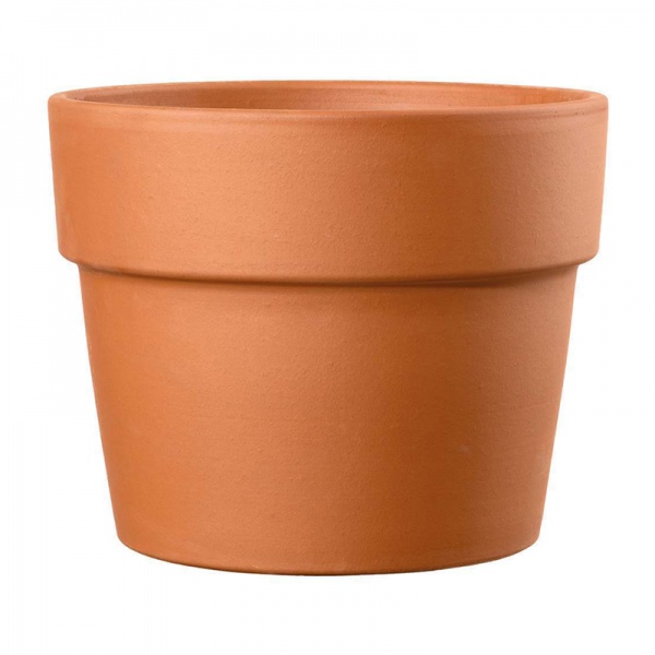 Горшок керамический DEROMA Перфетто 13x12 см круглый 0,9 л терракот 