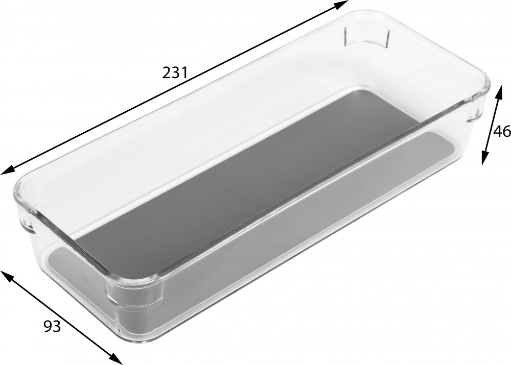 Органайзер Flamberg органайзер для шухляд з 4 частин прозорий 4PCS SET Non-slip Drawer box