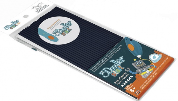 Набір стержнів для 3D-ручки 3Doodler Start 24 шт. чорні