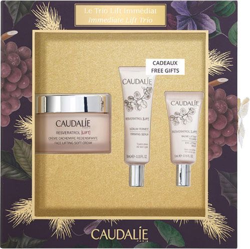 Подарочный набор для женщин Caudalie Resveratrol immediate Lift Trio Set