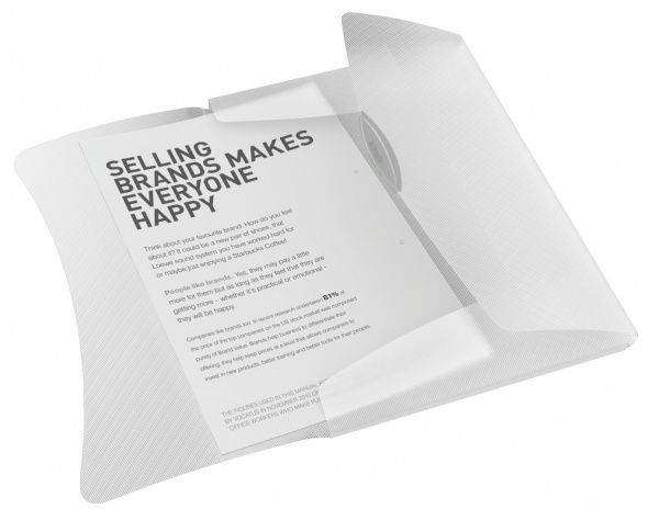 Папка на резинці А4 біла 624044 Esselte