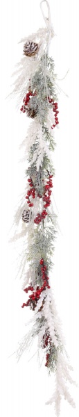Гирлянда хвойная ягодами и шишками EPI-A3-49054HRW 1,2 м