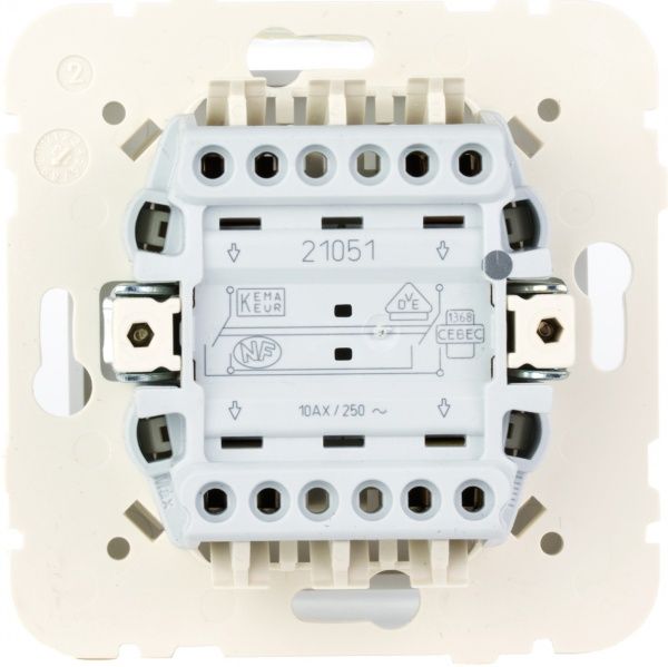 Вимикач перехресний одноклавішний Efapel Logus без підсвітки 10 А 250В IP20 білий